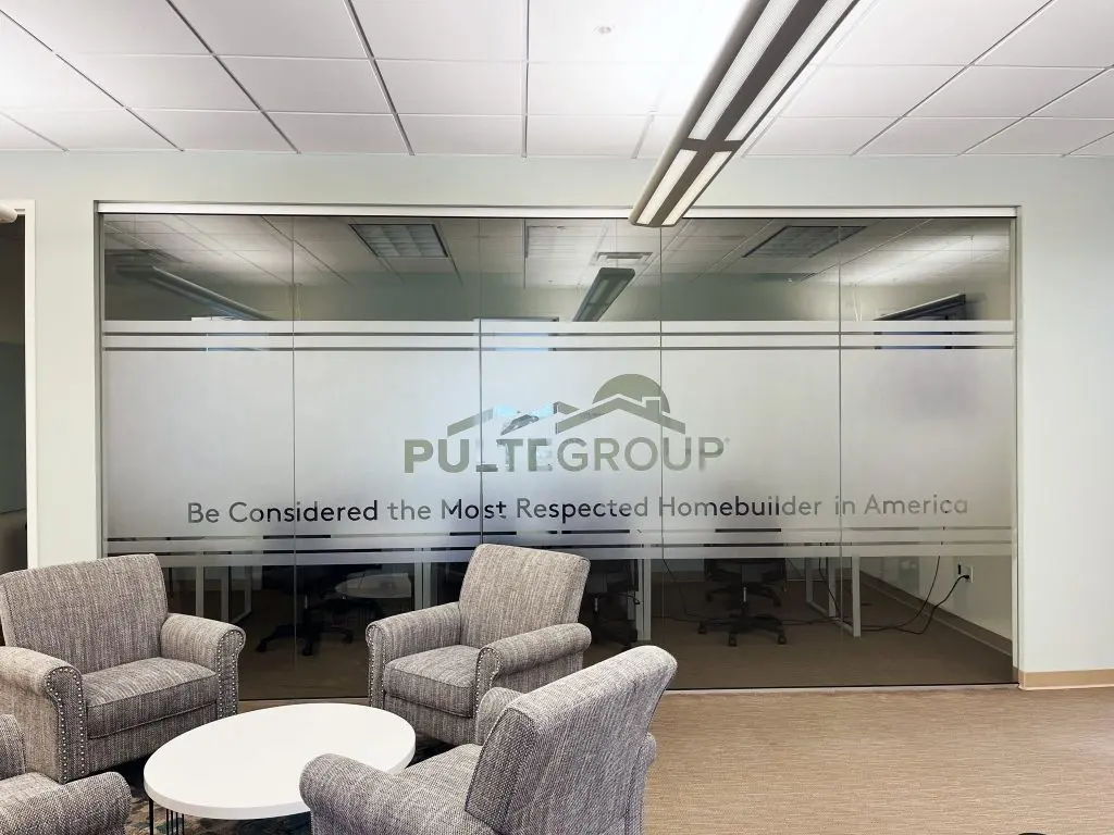 Frosted Etched Privacy Glass for Businesses - Hightech Signs, Inc.